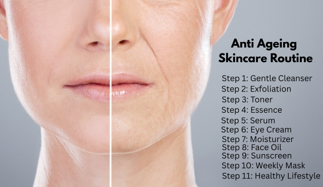 anti ageing skin care routine steps